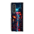 Neon Veins Of The Cyber City Samsung Galaxy Z Fold 3 Case