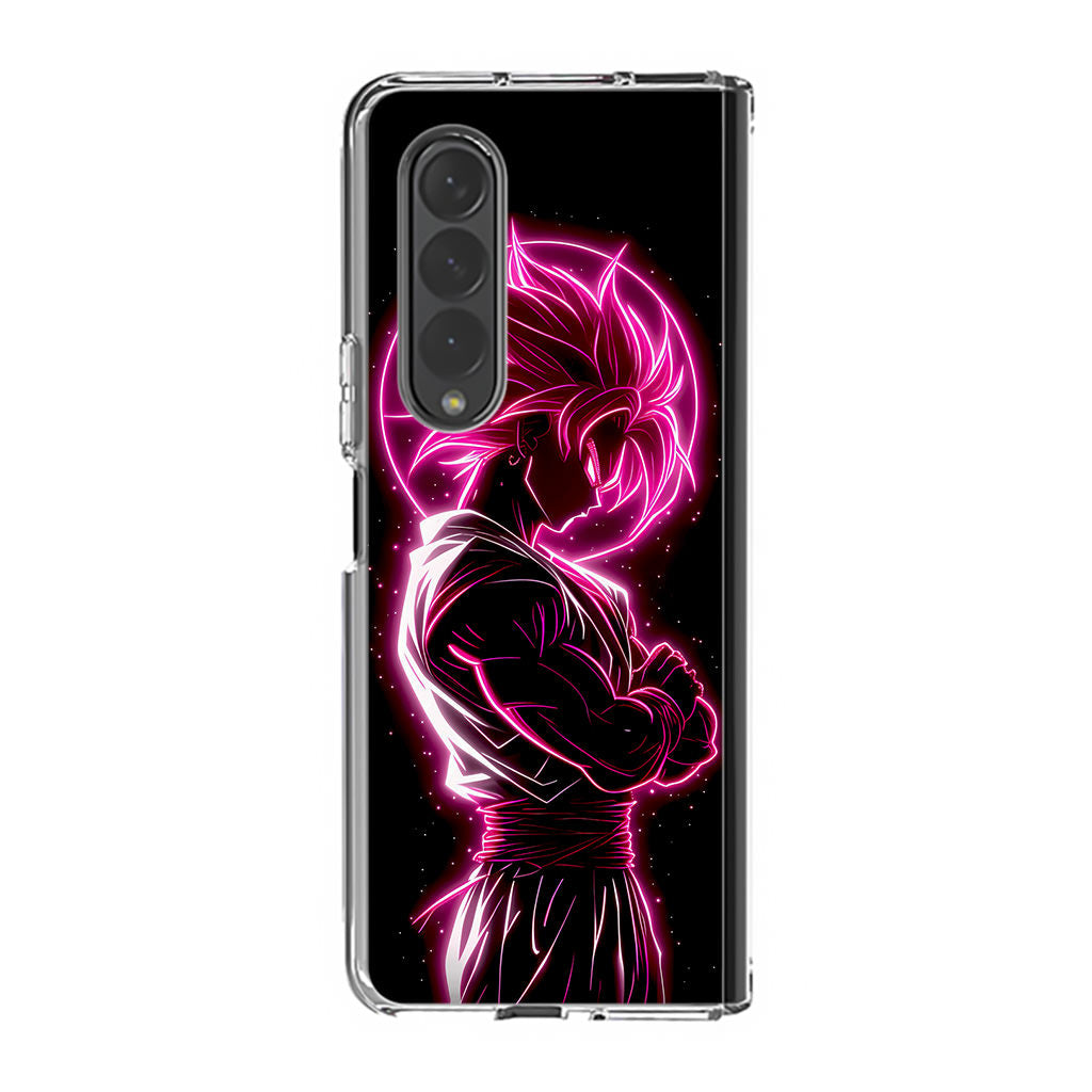 Pink Radiant Saiyan Samsung Galaxy Z Fold 4 Case