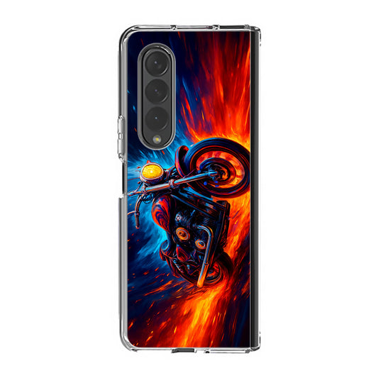 Ride Through Fire and Ice Samsung Galaxy Z Fold 3 Case