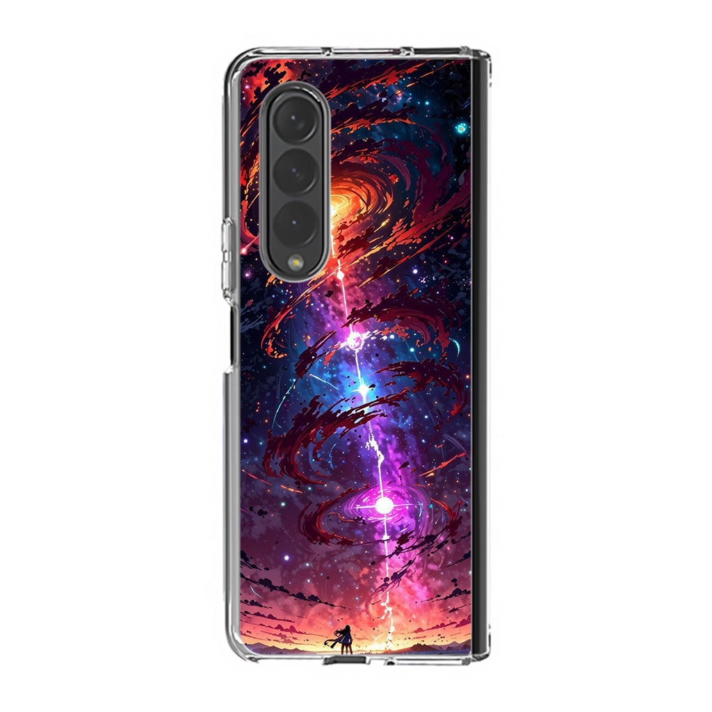 Stargazer at the Axis of Creation Samsung Galaxy Z Fold 4 Case