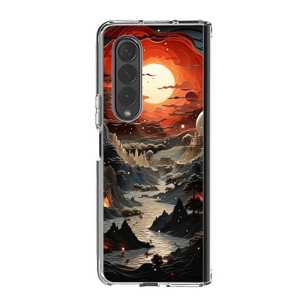 Valley of the Dying Sun Samsung Galaxy Z Fold 4 Case