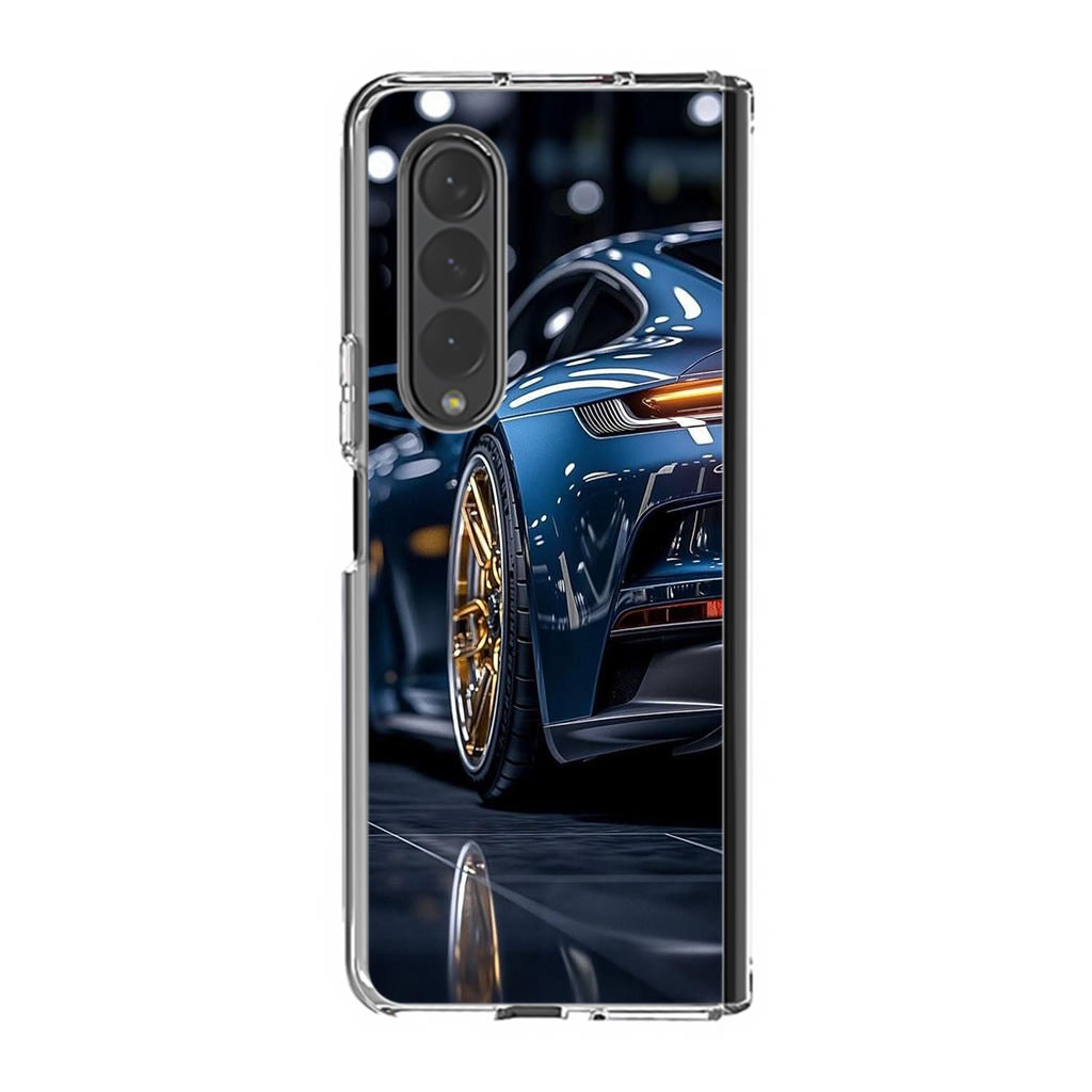 Velvet Thunder Elegance on Wheels Samsung Galaxy Z Fold 4 Case