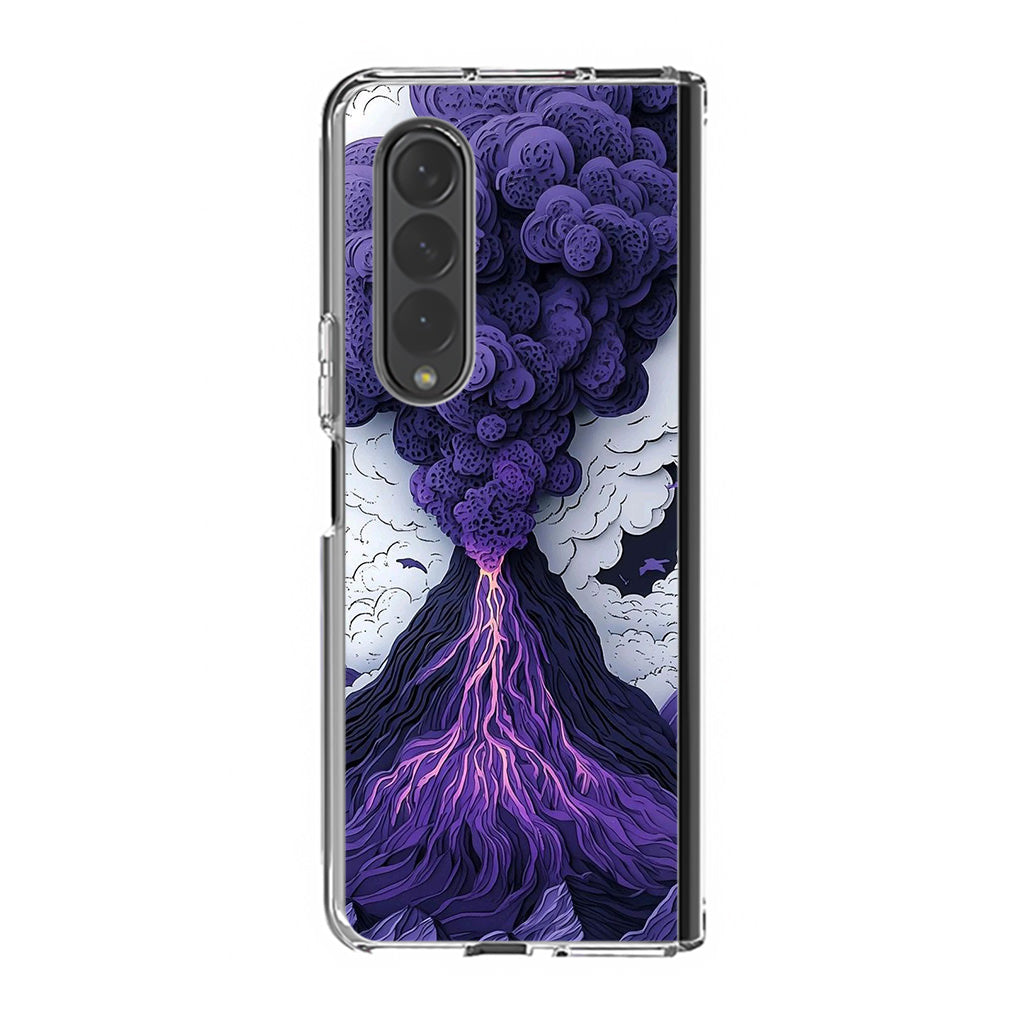Violet Fury The Awakening Volcano Samsung Galaxy Z Fold 4 Case
