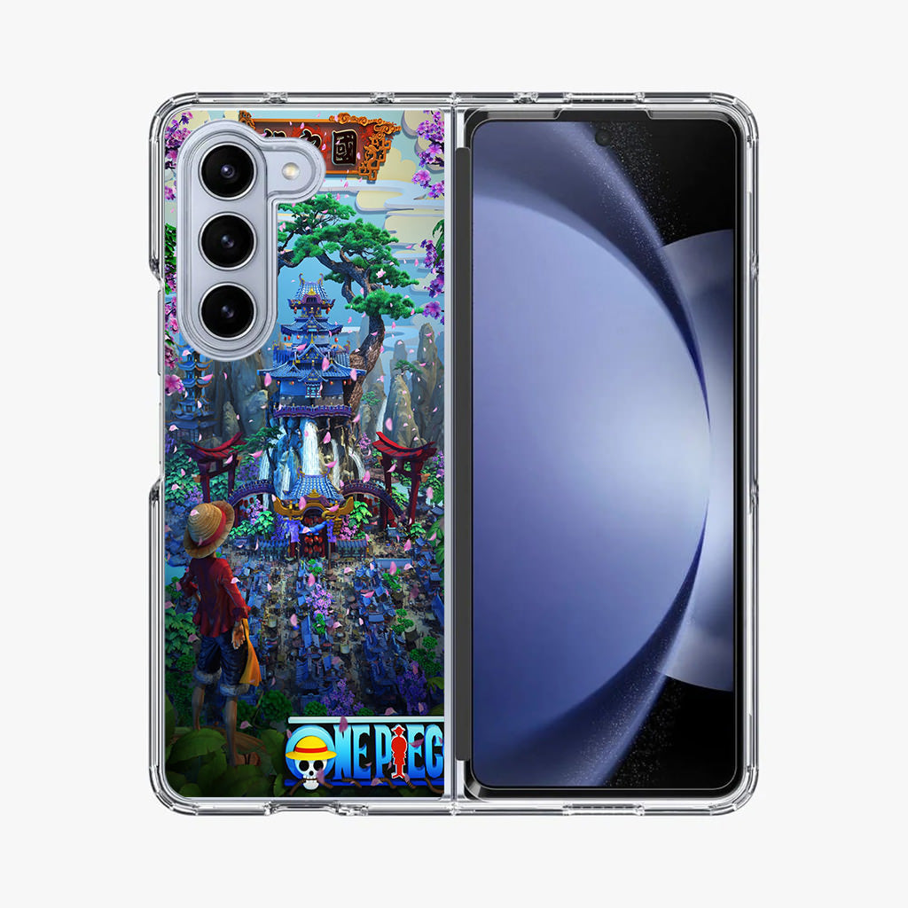 Flower Capital of Wano One Piece Samsung Galaxy Z Fold 5 Case