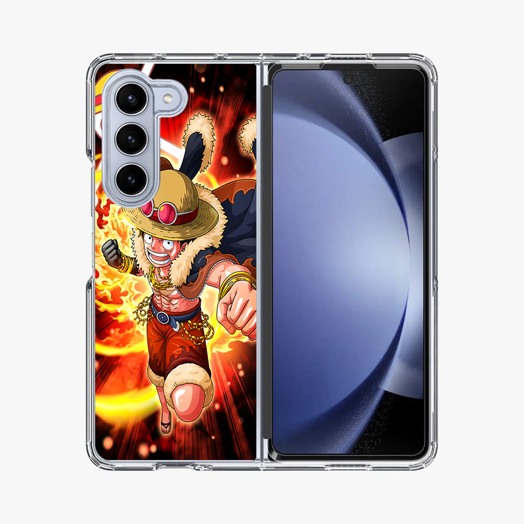 Luffy Red Hawk Punch Samsung Galaxy Z Fold 5 Case