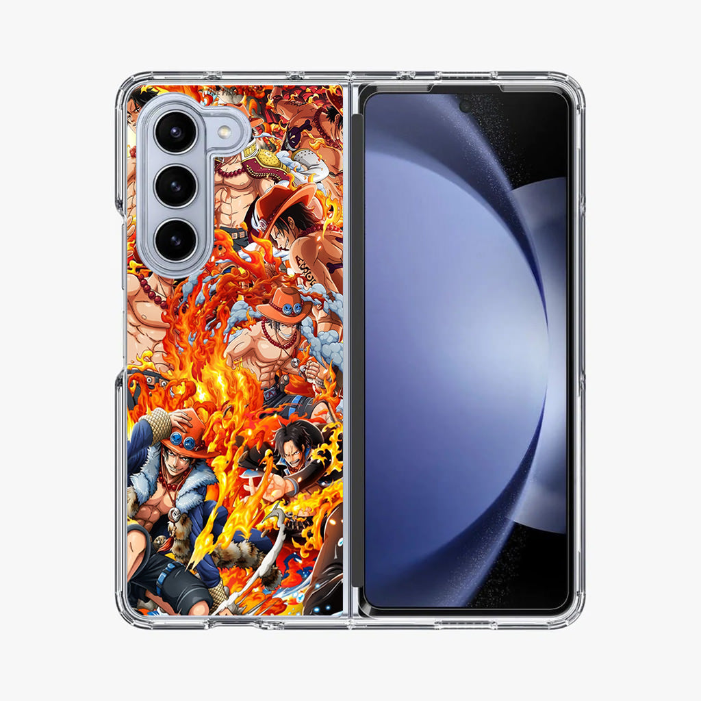 Portgas D Ace Collections Samsung Galaxy Z Fold 5 Case