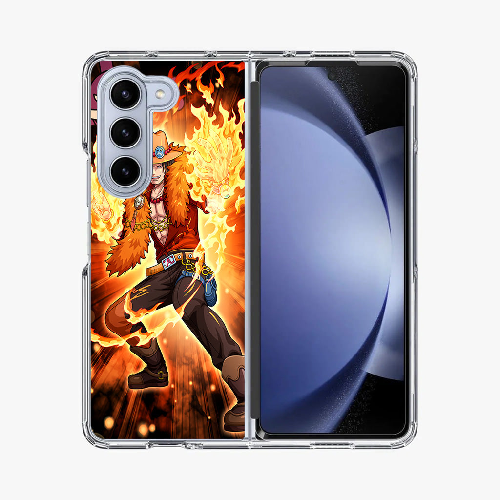 Portgas D Ace Fire Power Samsung Galaxy Z Fold 5 Case