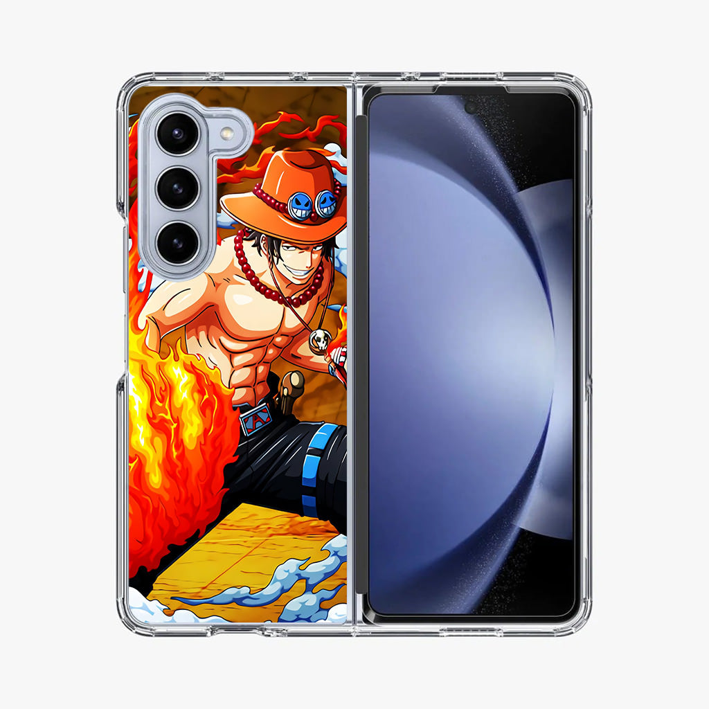 Portgas D Ace Hiken Samsung Galaxy Z Fold 5 Case