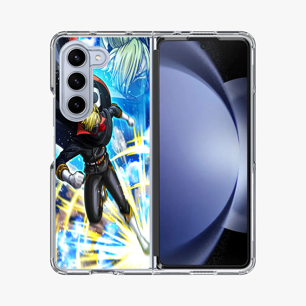 Sanji In Stealth Black Suit Samsung Galaxy Z Fold 5 Case