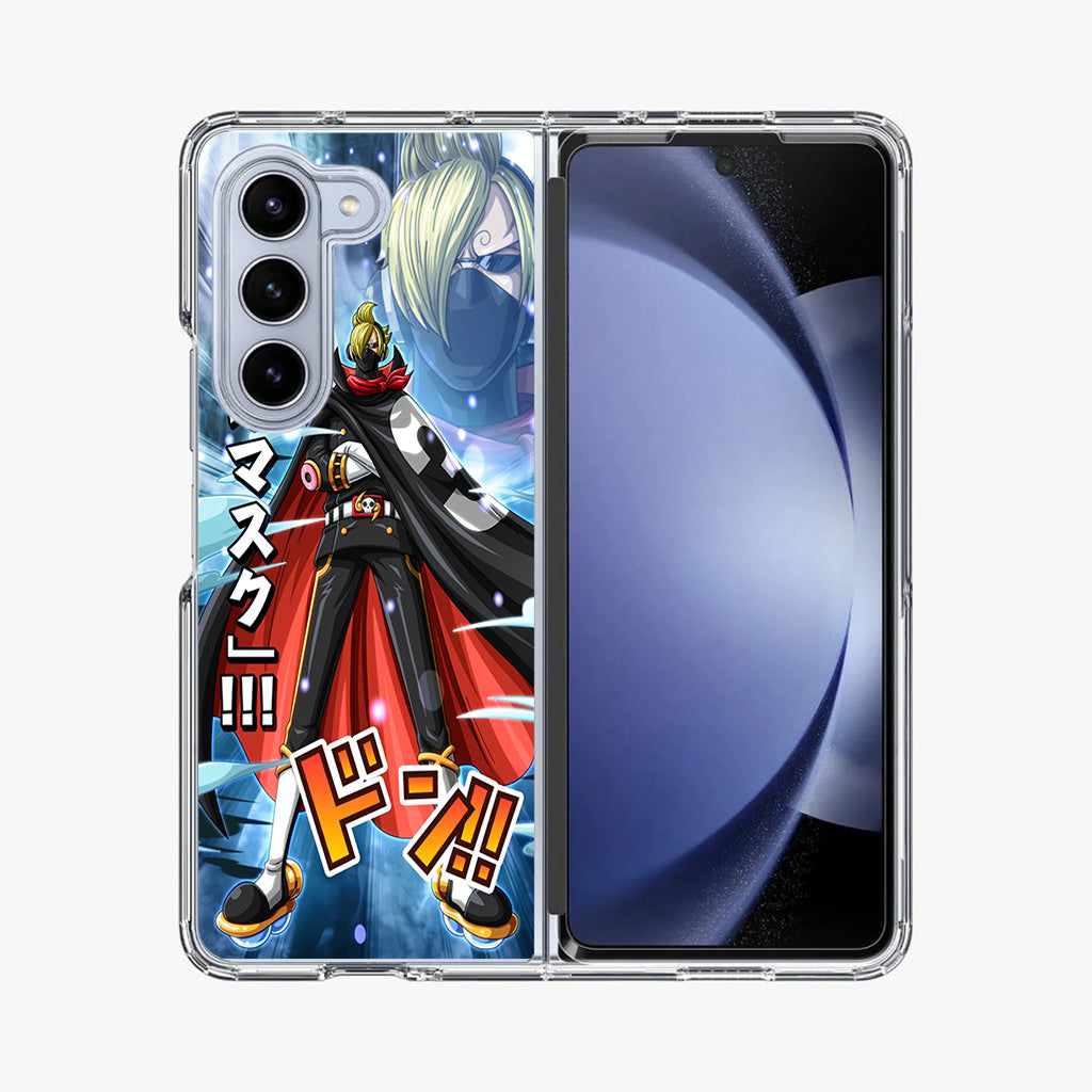 Stealth Black Sanji Samsung Galaxy Z Fold 5 Case