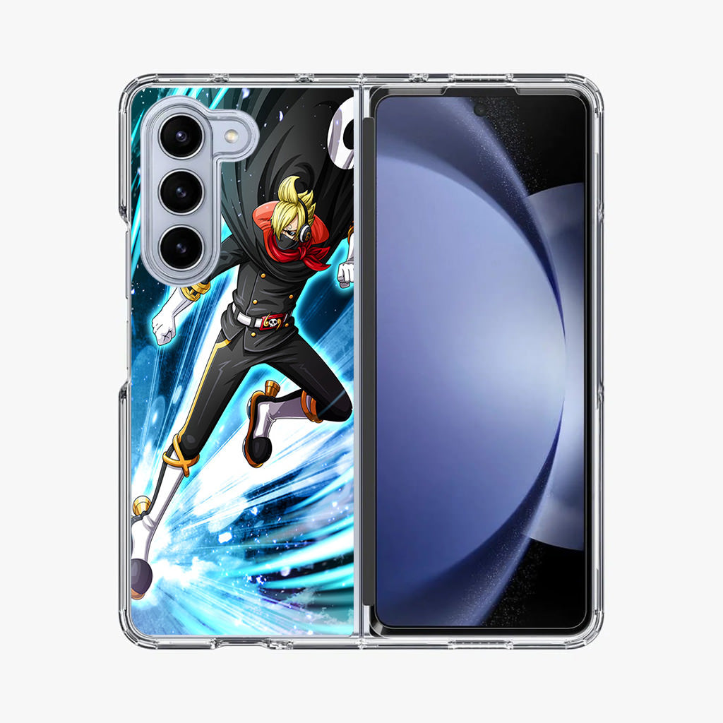 Stealth Black Vinsmoke Sanji Samsung Galaxy Z Fold 5 Case