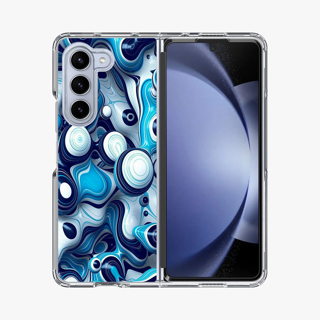 Abstract Art All Blue Samsung Galaxy Z Fold 5 Case