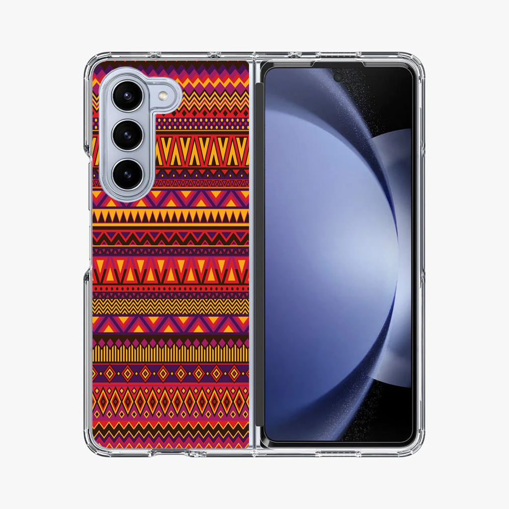 African Aztec Pattern Samsung Galaxy Z Fold 5 Case