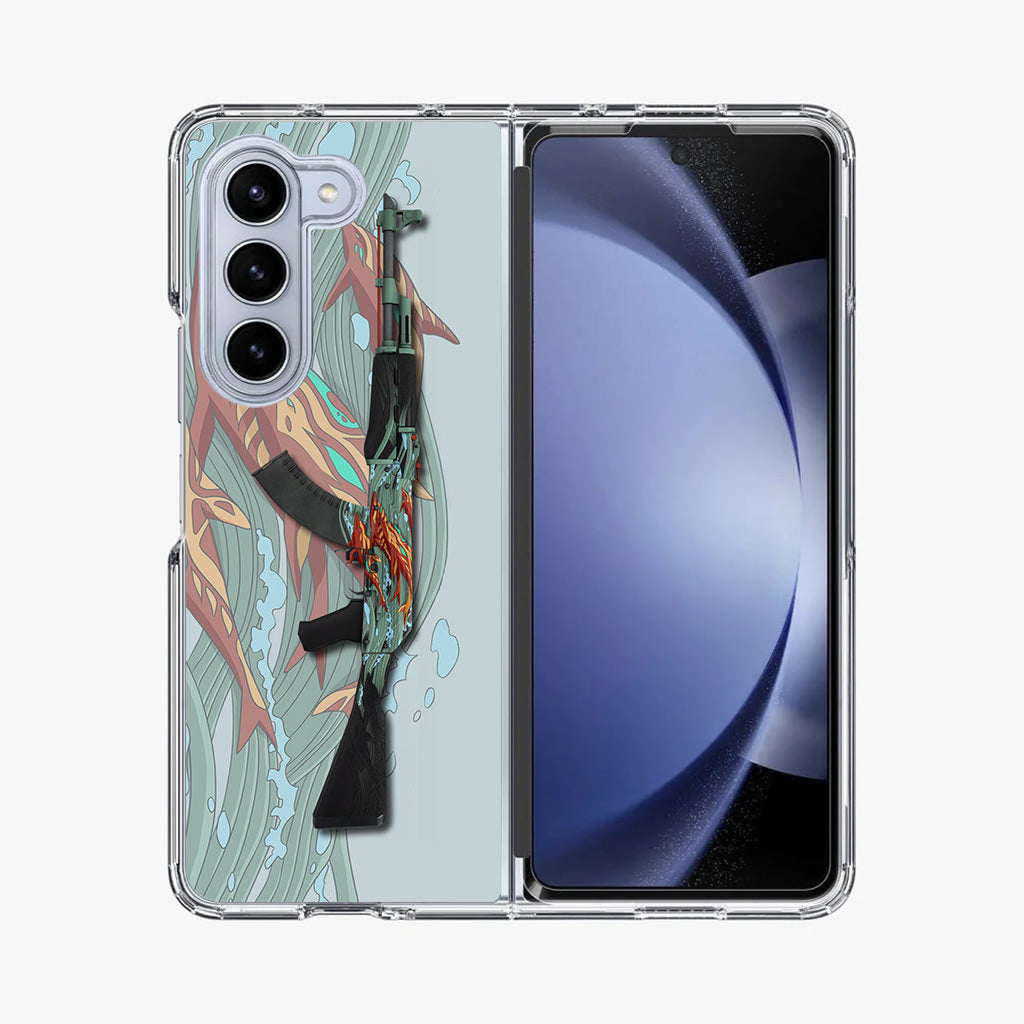 AK-47 Aquamarine Revenge Samsung Galaxy Z Fold 5 Case