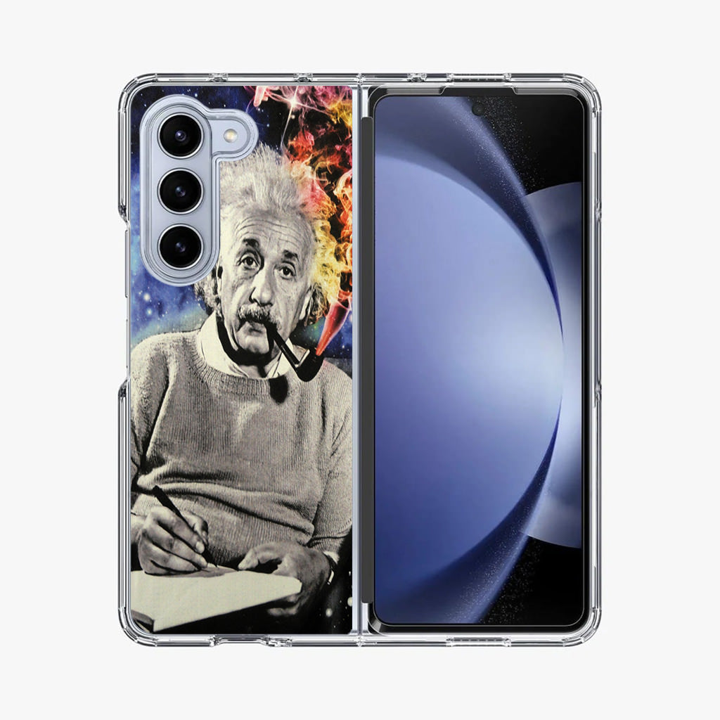 Albert Einstein Smoking Samsung Galaxy Z Fold 5 Case