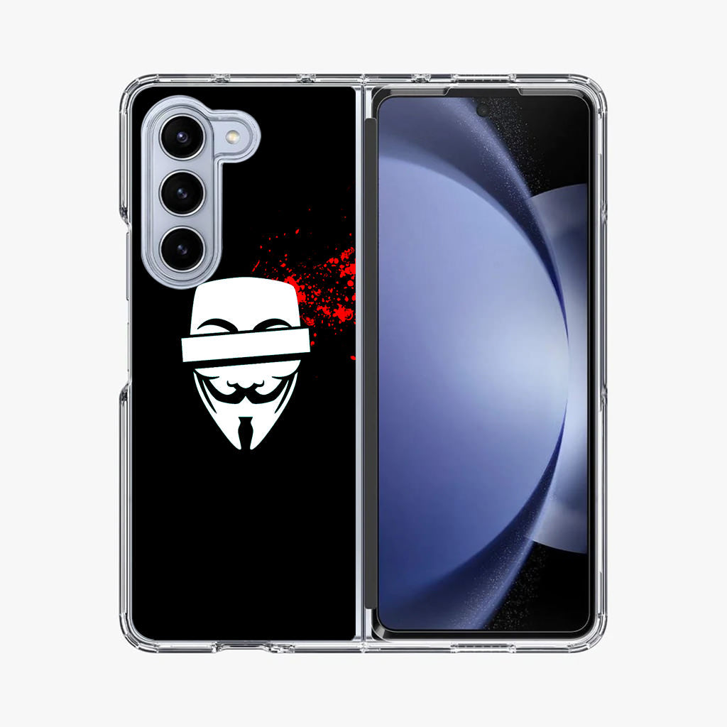 Anonymous Blood Splashes Samsung Galaxy Z Fold 5 Case