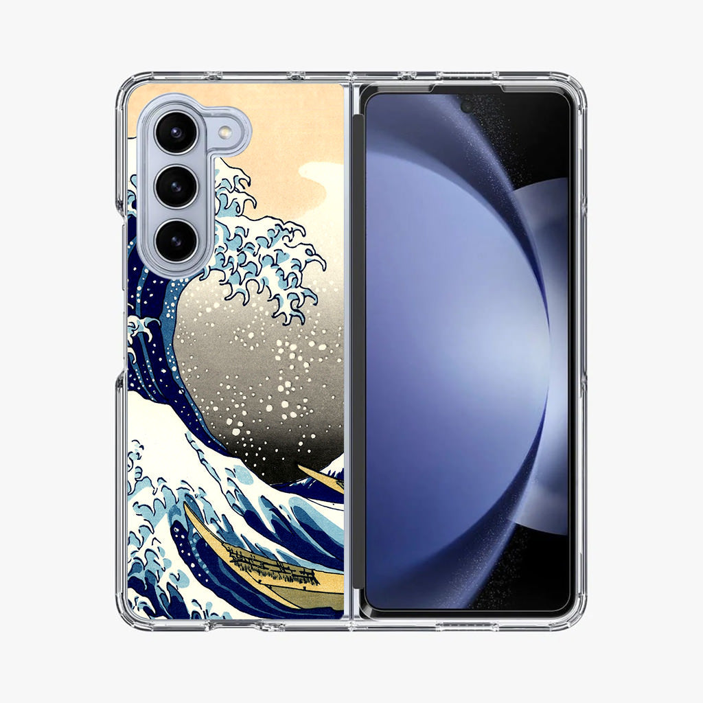 Artistic the Great Wave off Kanagawa Samsung Galaxy Z Fold 5 Case