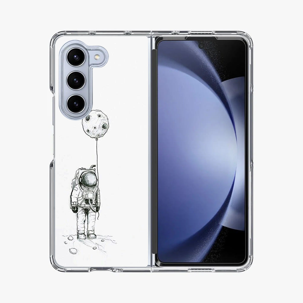 Astronaut Moon Balloon Samsung Galaxy Z Fold 5 Case