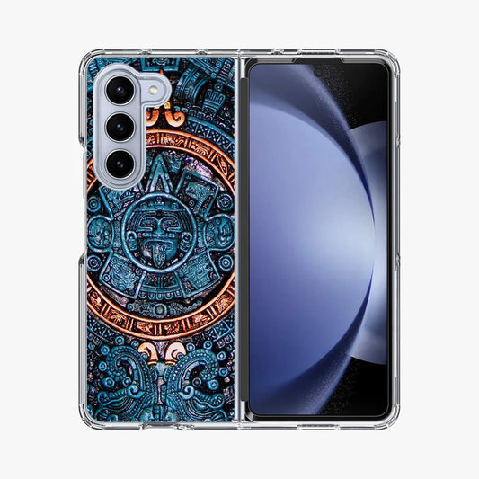 Aztec Calendar Samsung Galaxy Z Fold 5 Case