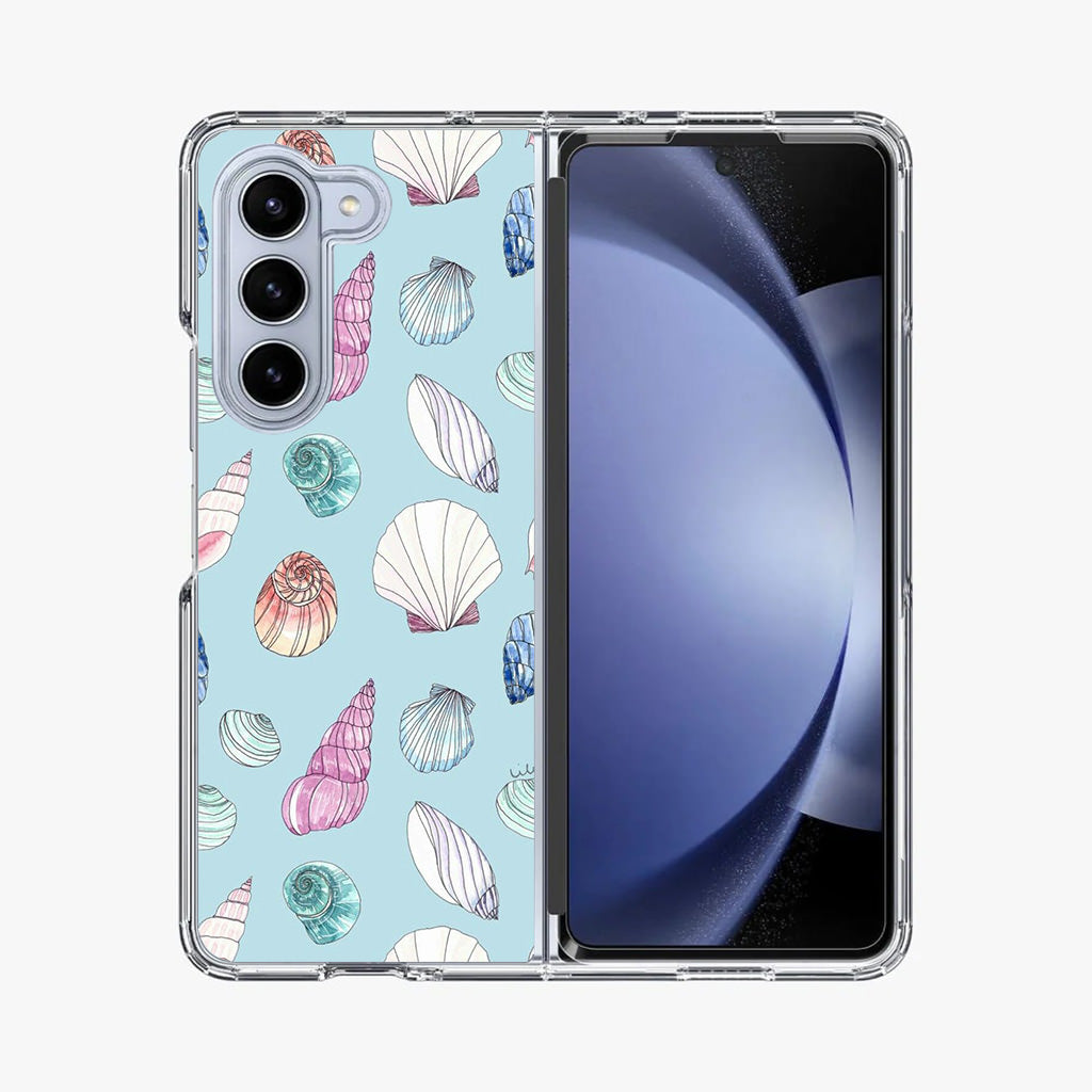 Beach Shells Pattern Samsung Galaxy Z Fold 5 Case