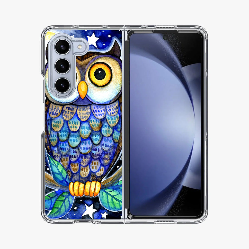 Bedtime Owl Samsung Galaxy Z Fold 5 Case