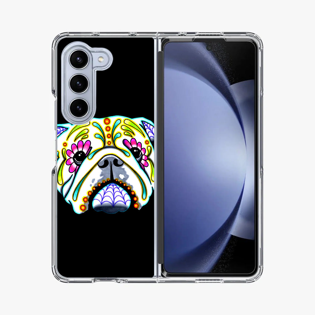 Colorful Bulldog Art Samsung Galaxy Z Fold 5 Case