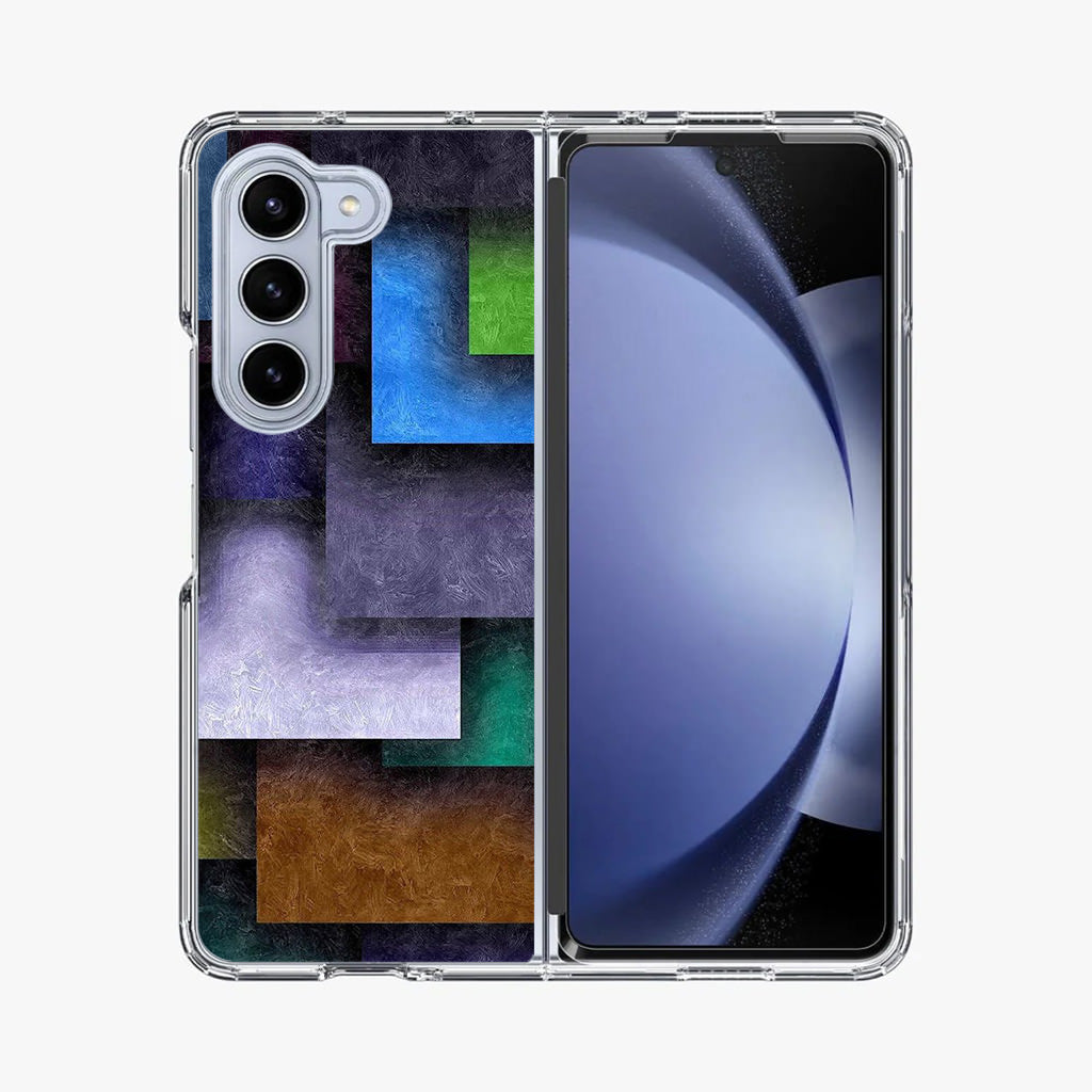 Colorful Rectangel Art Samsung Galaxy Z Fold 5 Case