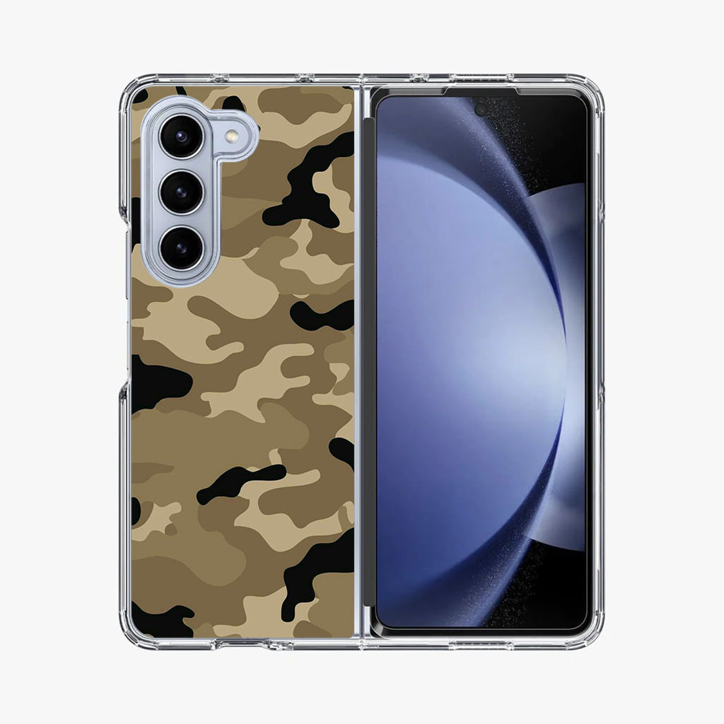 Desert Military Camo Samsung Galaxy Z Fold 5 Case