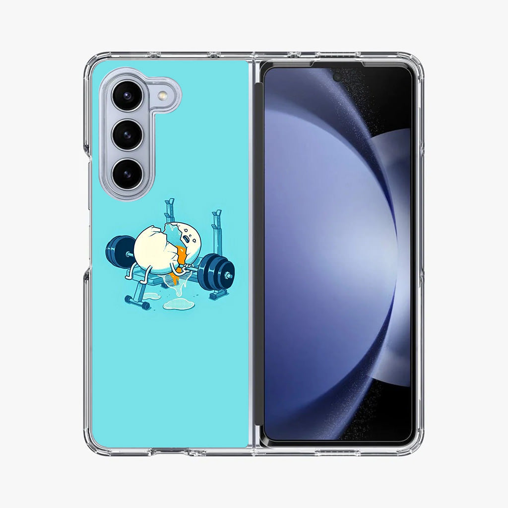 Egg Accident Workout Samsung Galaxy Z Fold 5 Case