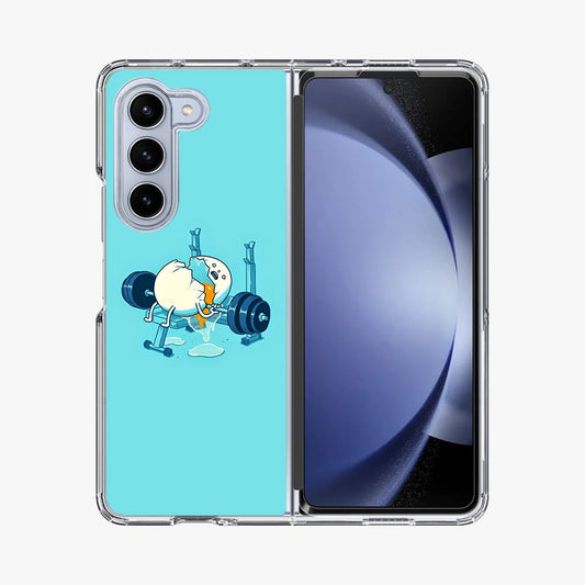 Egg Accident Workout Samsung Galaxy Z Fold 5 Case