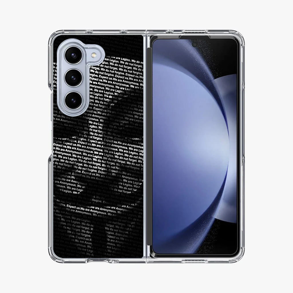 Guy Fawkes Mask Anonymous Samsung Galaxy Z Fold 5 Case