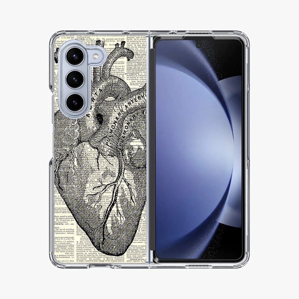 Heart Book Art Samsung Galaxy Z Fold 5 Case