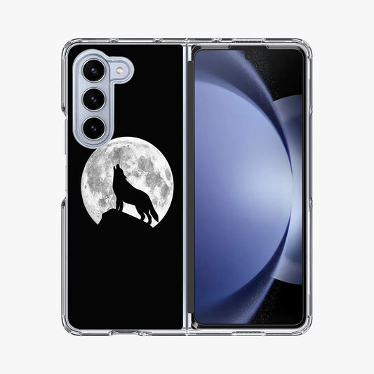 Howling Night Wolves Samsung Galaxy Z Fold 5 Case