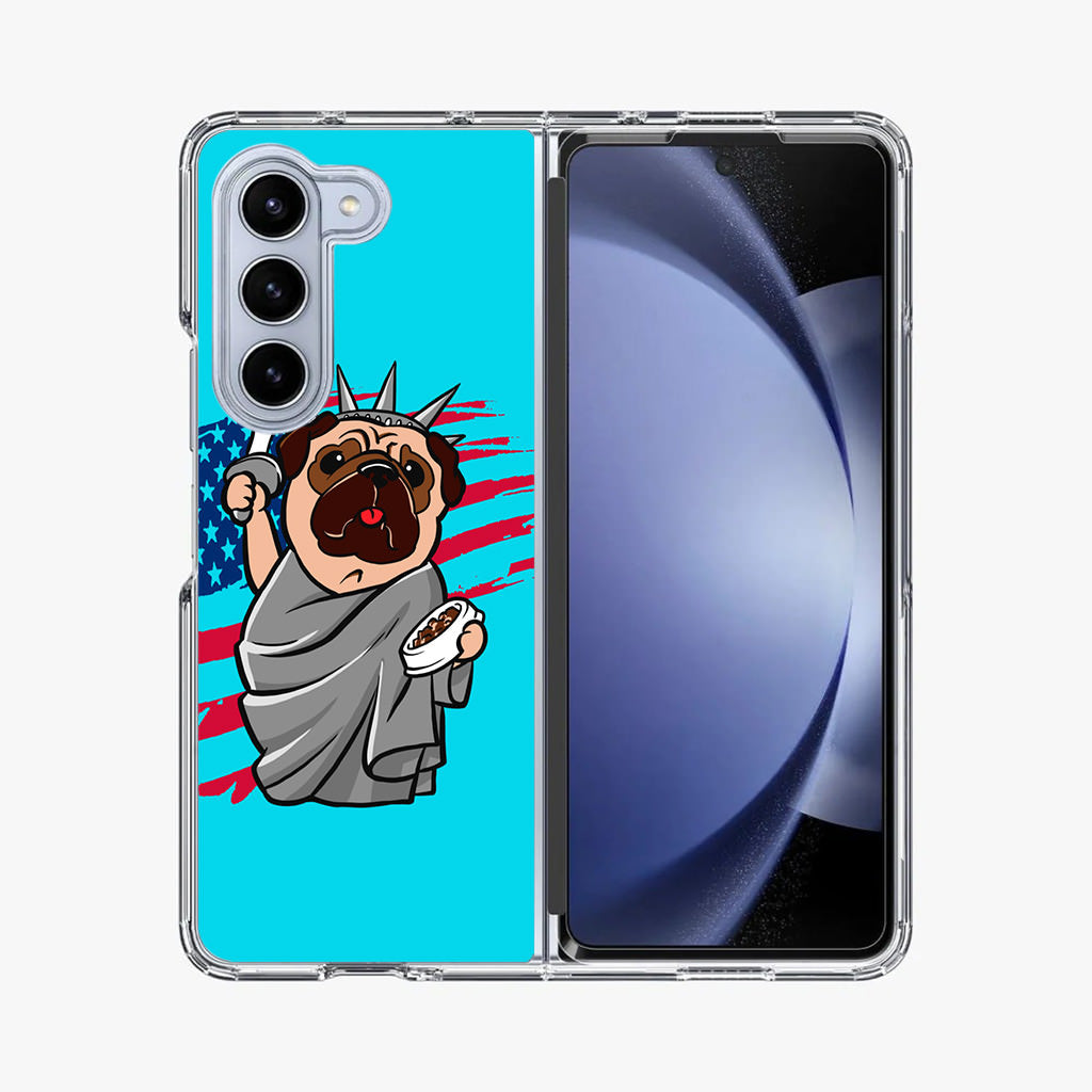 Independence Day Pug Samsung Galaxy Z Fold 5 Case