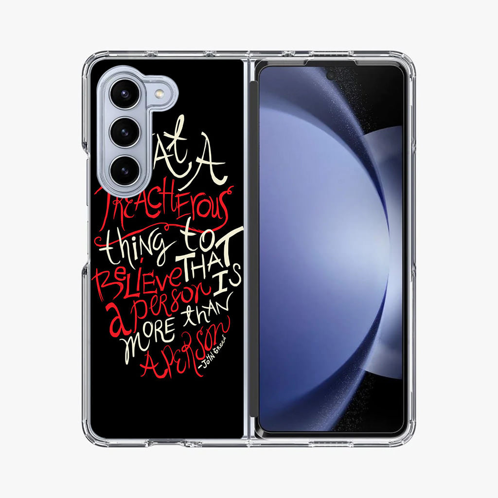 John Green Quotes More Than A Person Samsung Galaxy Z Fold 5 Case