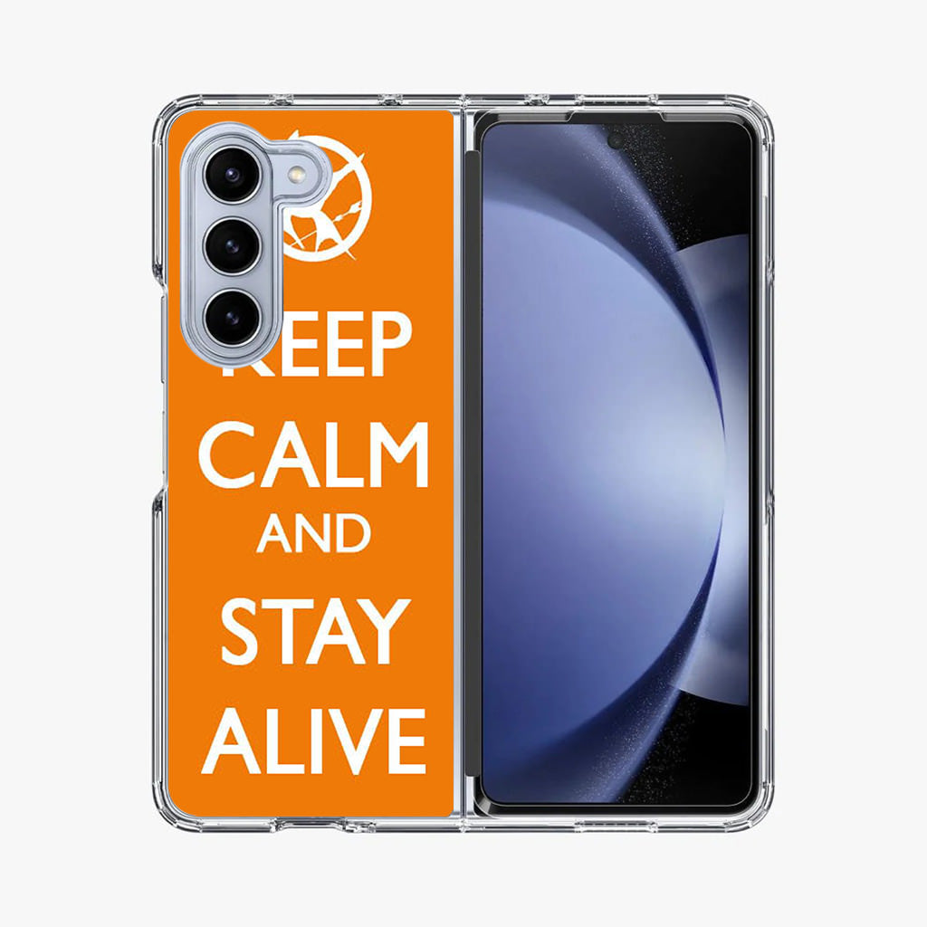 Keep Calm and Stay Alive Samsung Galaxy Z Fold 5 Case