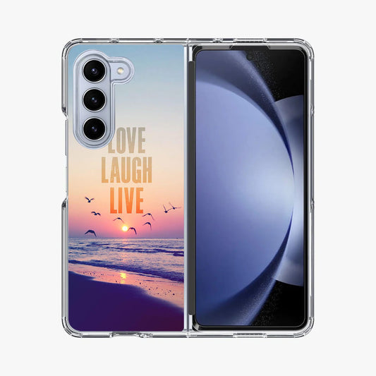 Love Laugh Live Samsung Galaxy Z Fold 5 Case