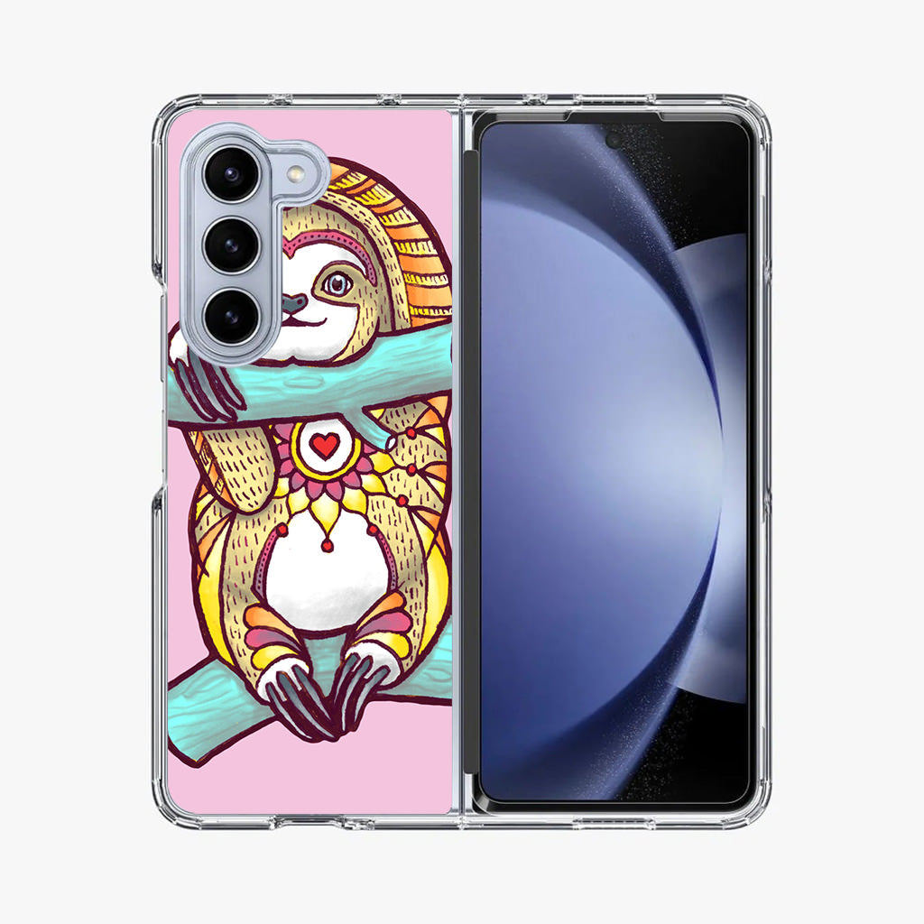 Mandala Sloth Samsung Galaxy Z Fold 5 Case