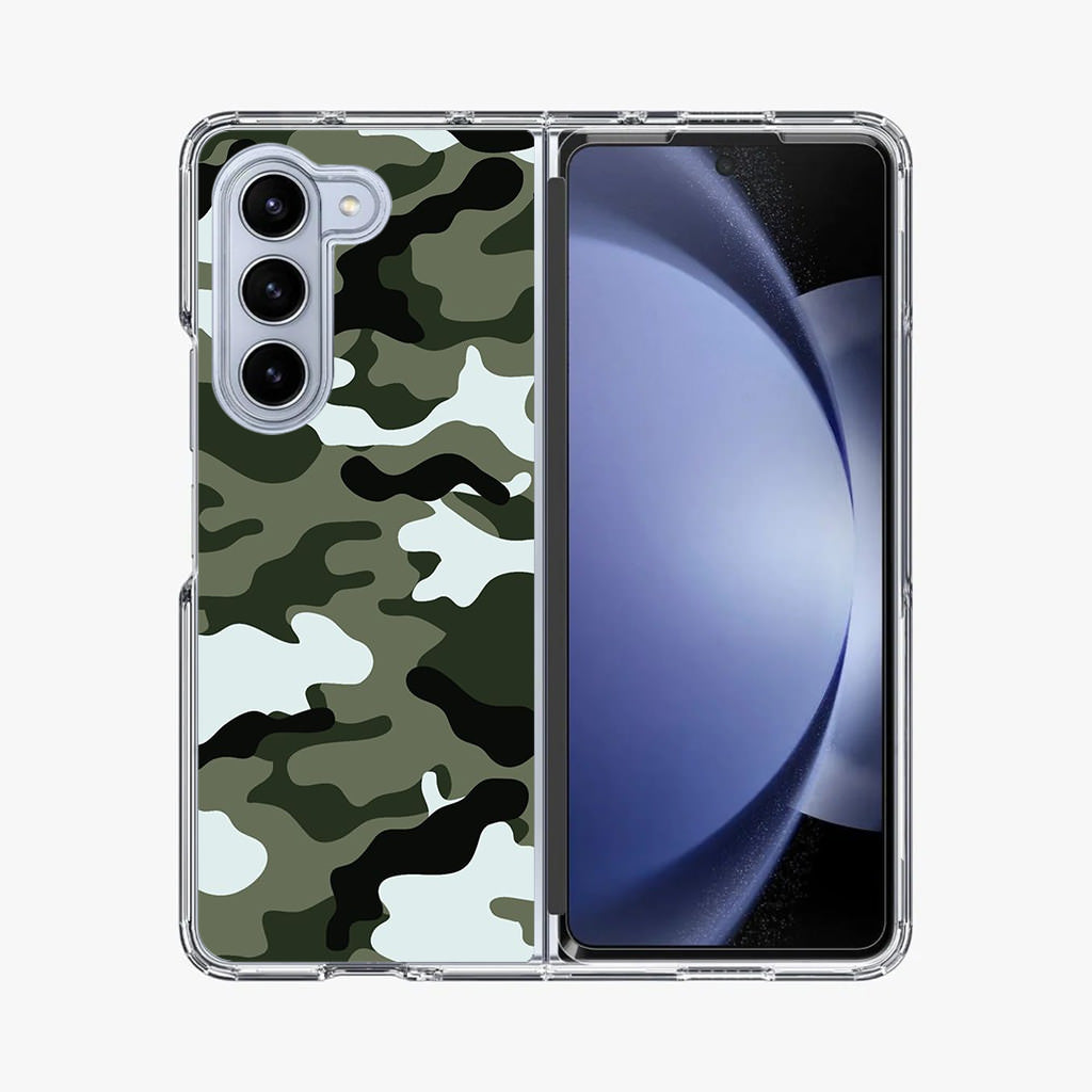 Military Green Camo Samsung Galaxy Z Fold 5 Case