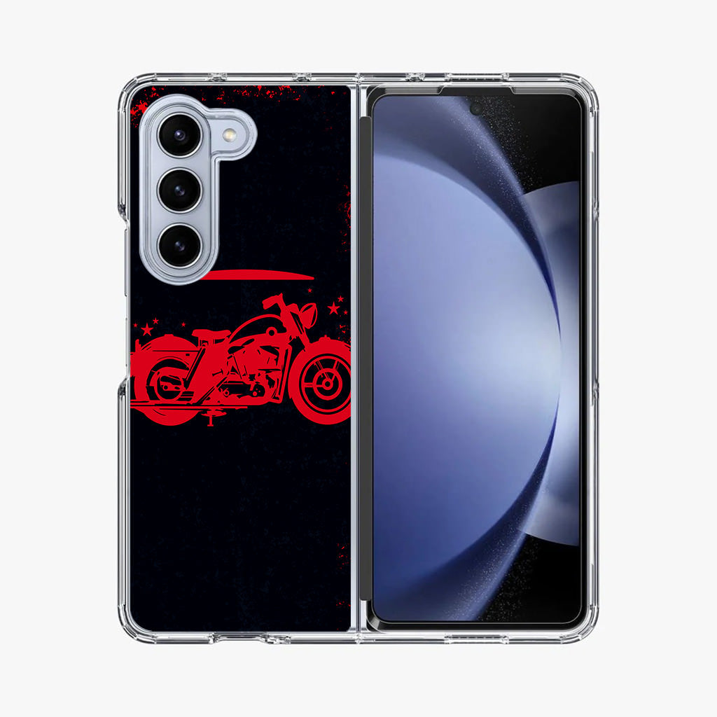 Motorcycle Red Art Samsung Galaxy Z Fold 5 Case