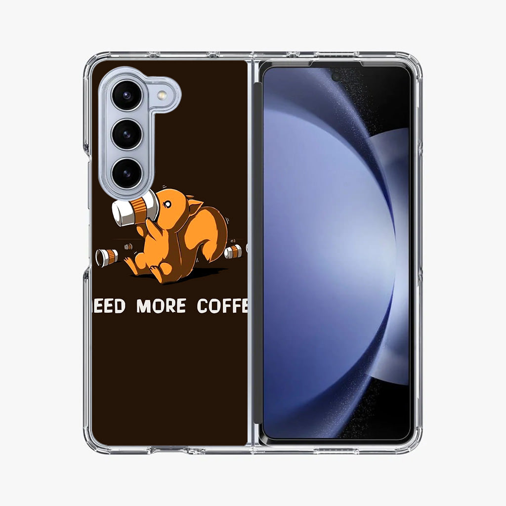 Need More Coffee Programmer Story Samsung Galaxy Z Fold 5 Case