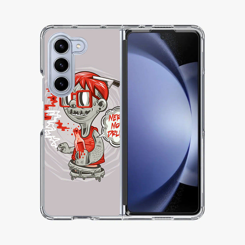 Nerd Not Drunk Zombie Samsung Galaxy Z Fold 5 Case