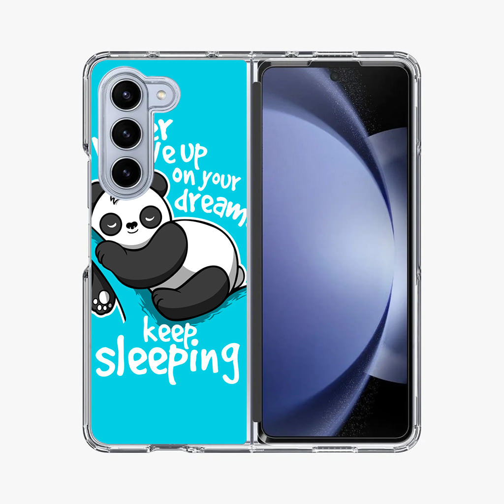 Panda Keep Sleeping Samsung Galaxy Z Fold 5 Case