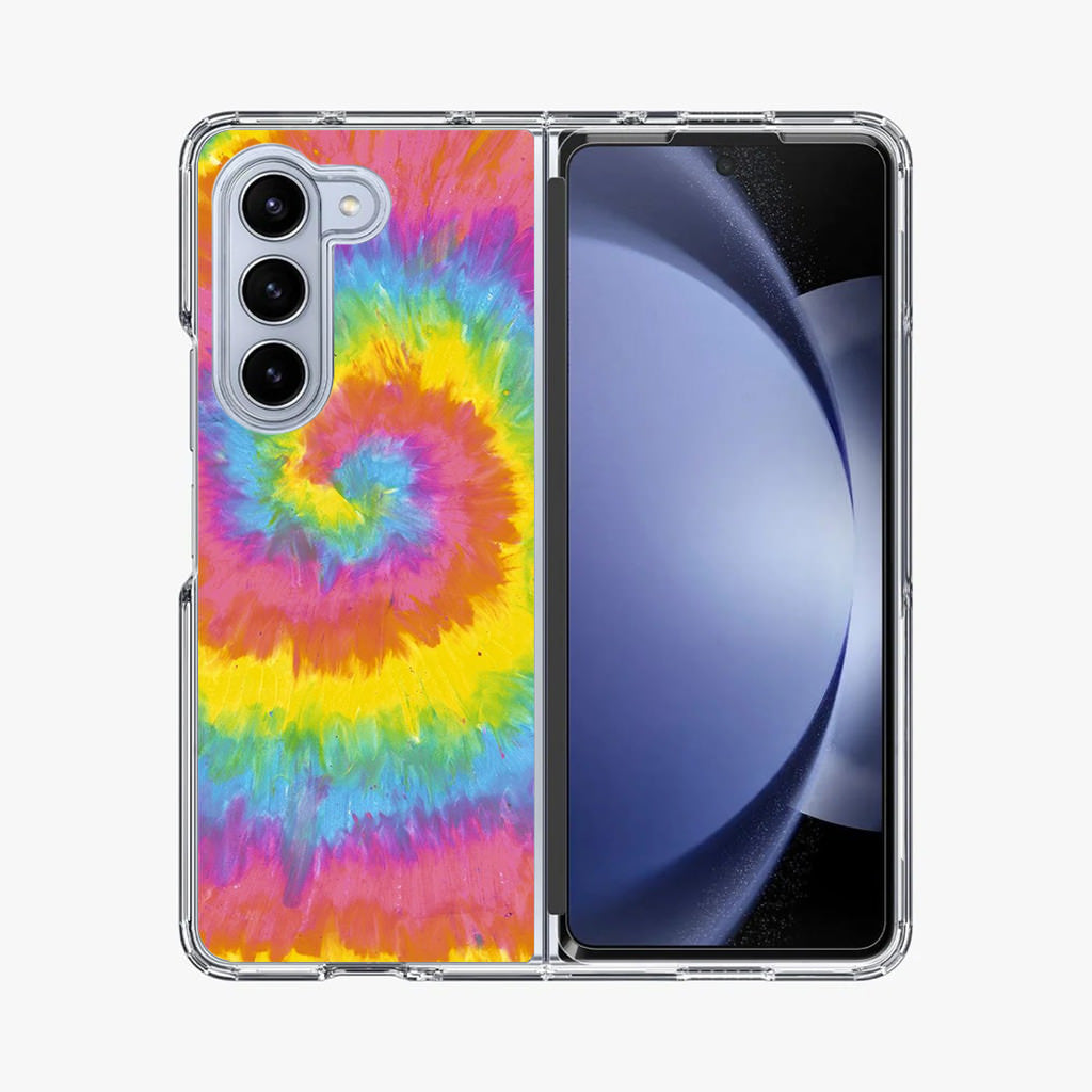 Pastel Rainbow Tie Dye Samsung Galaxy Z Fold 5 Case