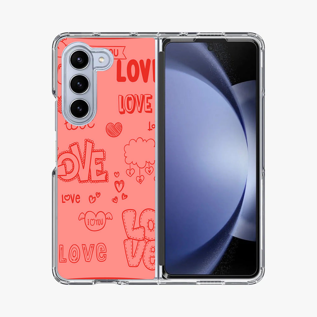 Pink Lover Samsung Galaxy Z Fold 5 Case