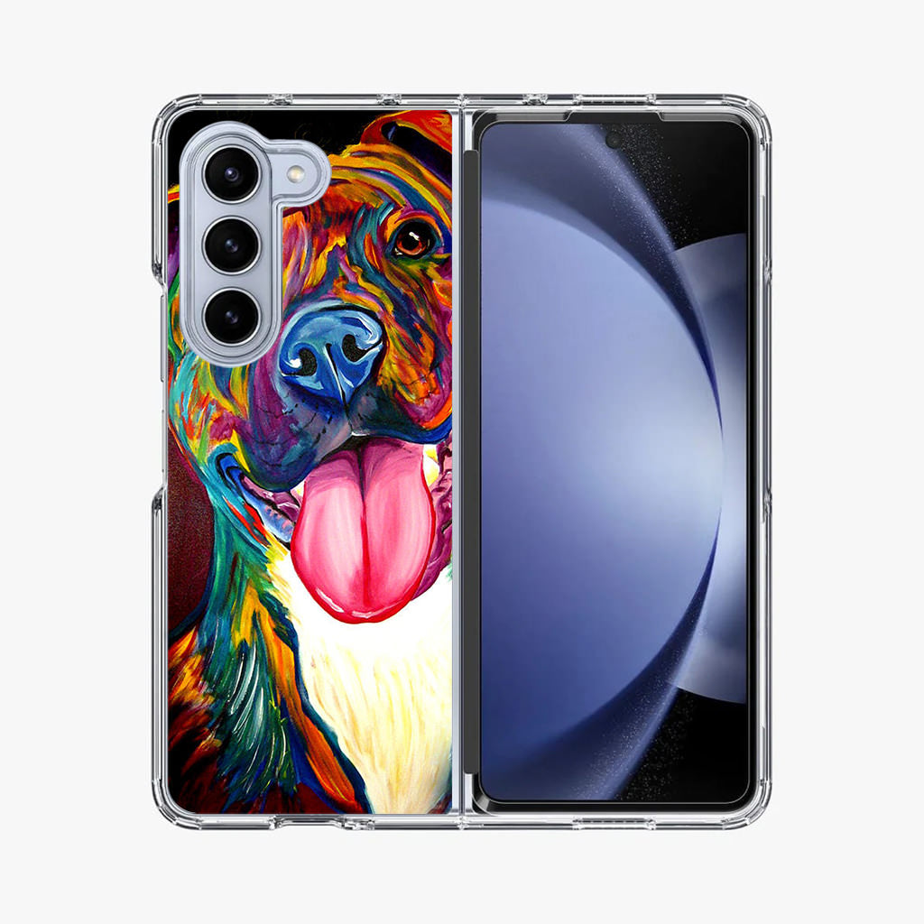 Pitbull Painting Art Samsung Galaxy Z Fold 5 Case