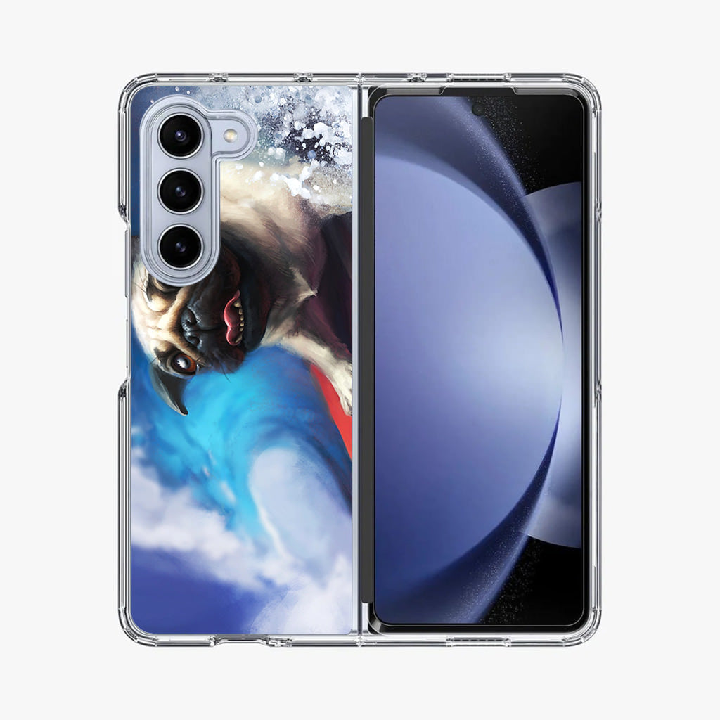 Pug Surfers Samsung Galaxy Z Fold 5 Case