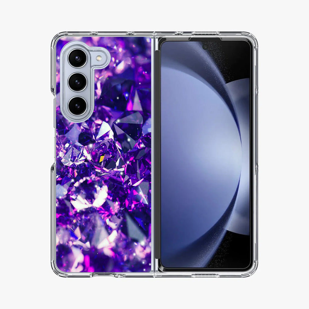 Purple Crystal Samsung Galaxy Z Fold 5 Case