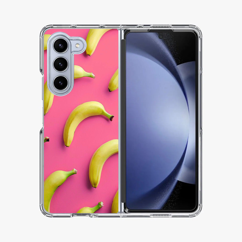 Real Bananas Fruit Pattern Samsung Galaxy Z Fold 5 Case