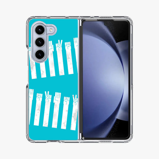 Rock–paper–scissors Zebra Crossing Samsung Galaxy Z Fold 5 Case